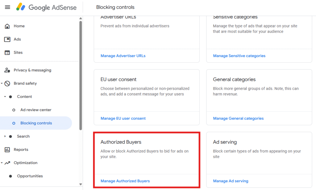 Google’s “Authorized Buyers”