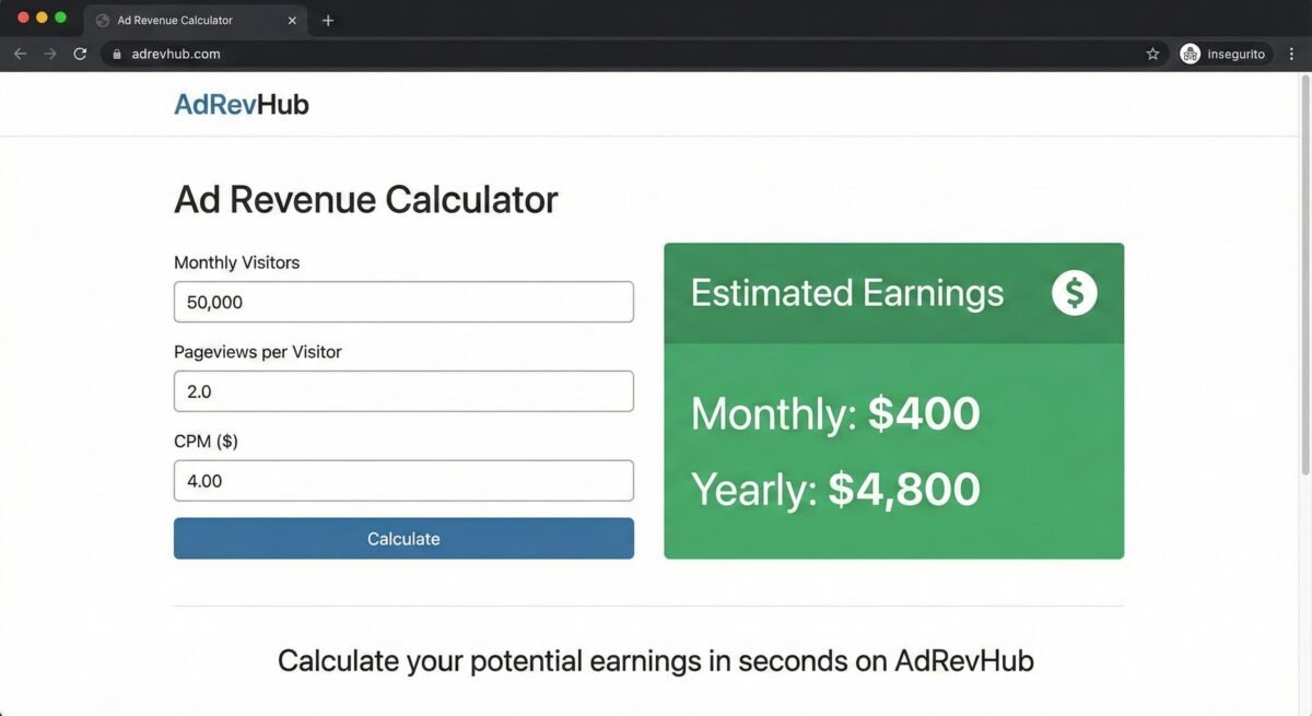 Introducing the AdRevHub Revenue Calculator